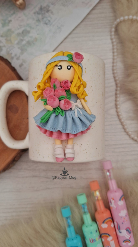 ماگ دخترِ پیونی 🌸