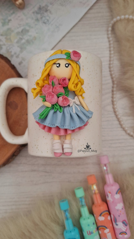 ماگ دخترِ پیونی 🌸